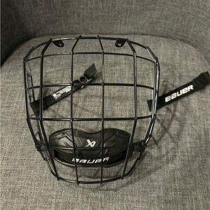 Bauer Hockey True Vision II Facemask Cage Senior Medium Black White